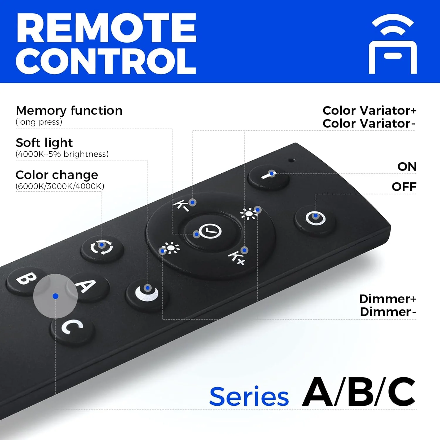 Barrina 4040 Remote Series 3rd-Generation 40W LED Linear Lights 4FT 3000K - 6000K 4000LM | Seamless Connection & Color Changing - Image 5