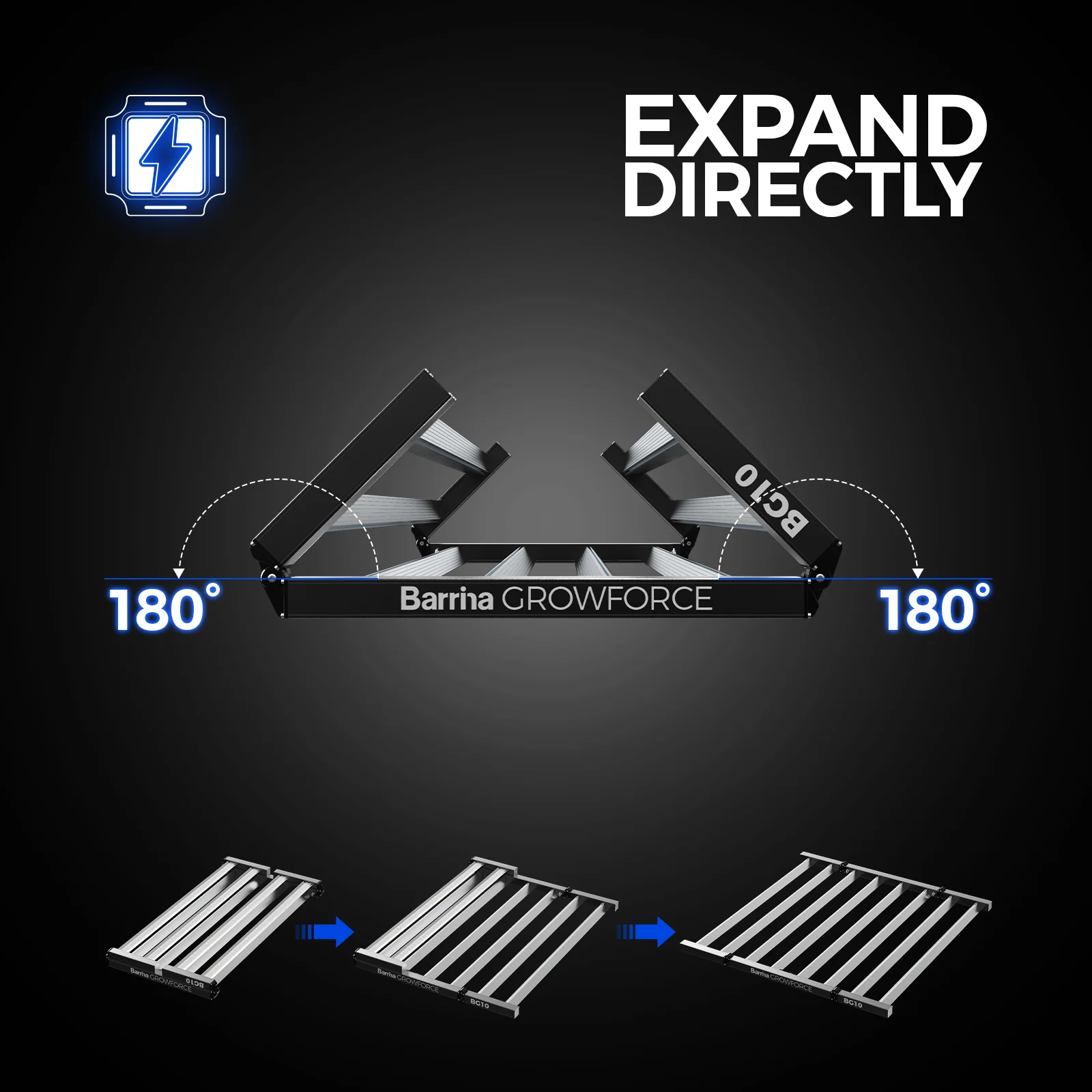 Barrina GrowForce 1000W LED Commercial Grow Light Dual Blue & FIR Light 5 x 5 | Full Spectrum & Dimmable | BG10 - Image 6