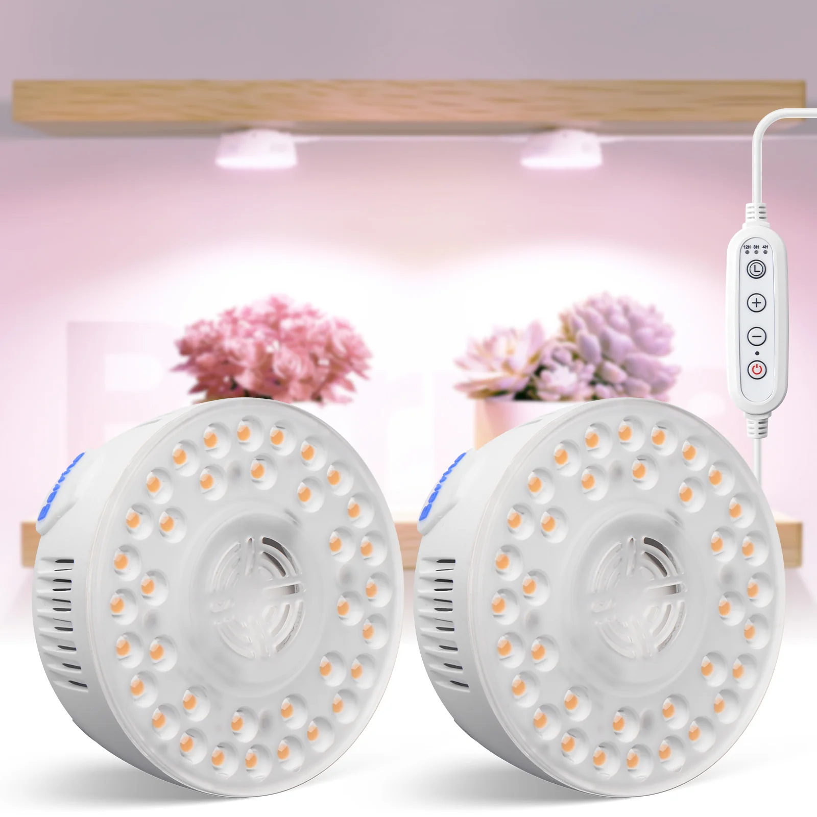 Barrina Orbgrow 9W LED Puck Grow Lights Pinkish White | Full Spectrum, Magnetic, Timer, Dimmable & Linkable | OG09 - Image 17