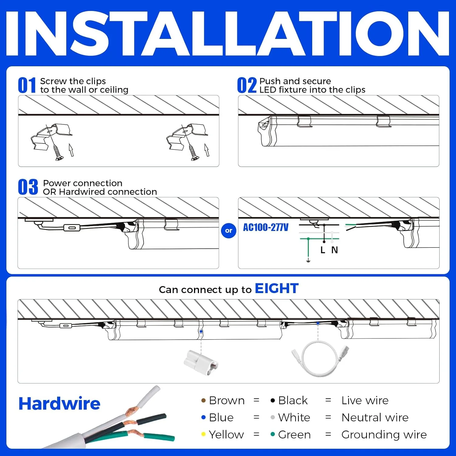 Barrina T5 20W LED Shop Lights 4FT 5000K 2200LM | Linkable & EMC | AAL20 - Image 9