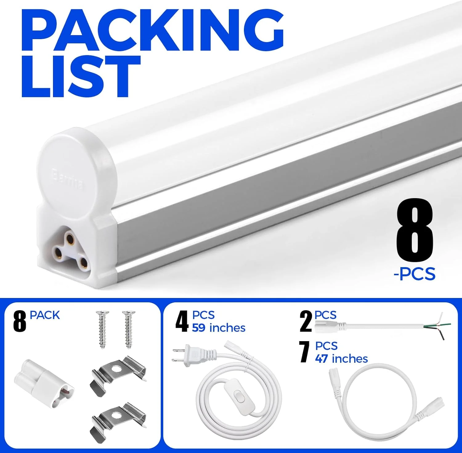 Barrina T5 20W LED Shop Lights 4FT 6500K 2200LM | Linkable & EMC | AAL20 - Image 9