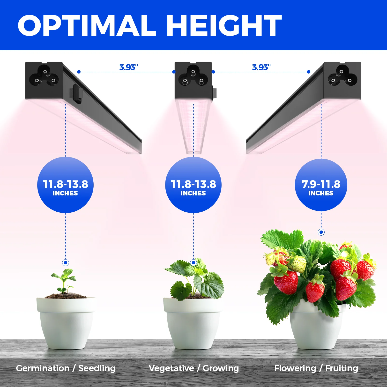 Barrina T5 5W LED Grow Lights 1FT Pinkish White | Full Spectrum, Magnetic & Linkable | NC05 - Image 4
