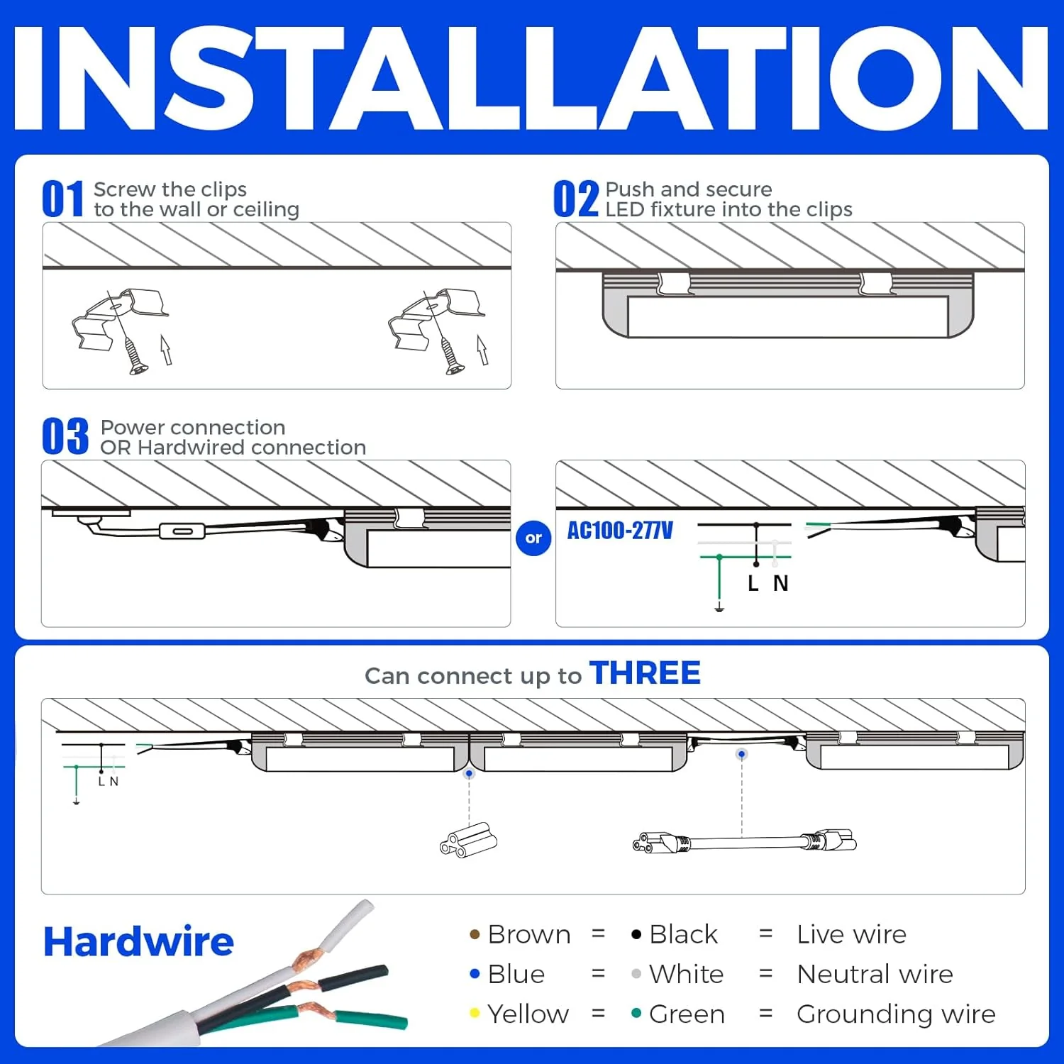 Barrina T8 100W LED Shop Lights 8FT 5000K 15000LM | Clear Cover & V Shape Tube | BAX100 - Image 9