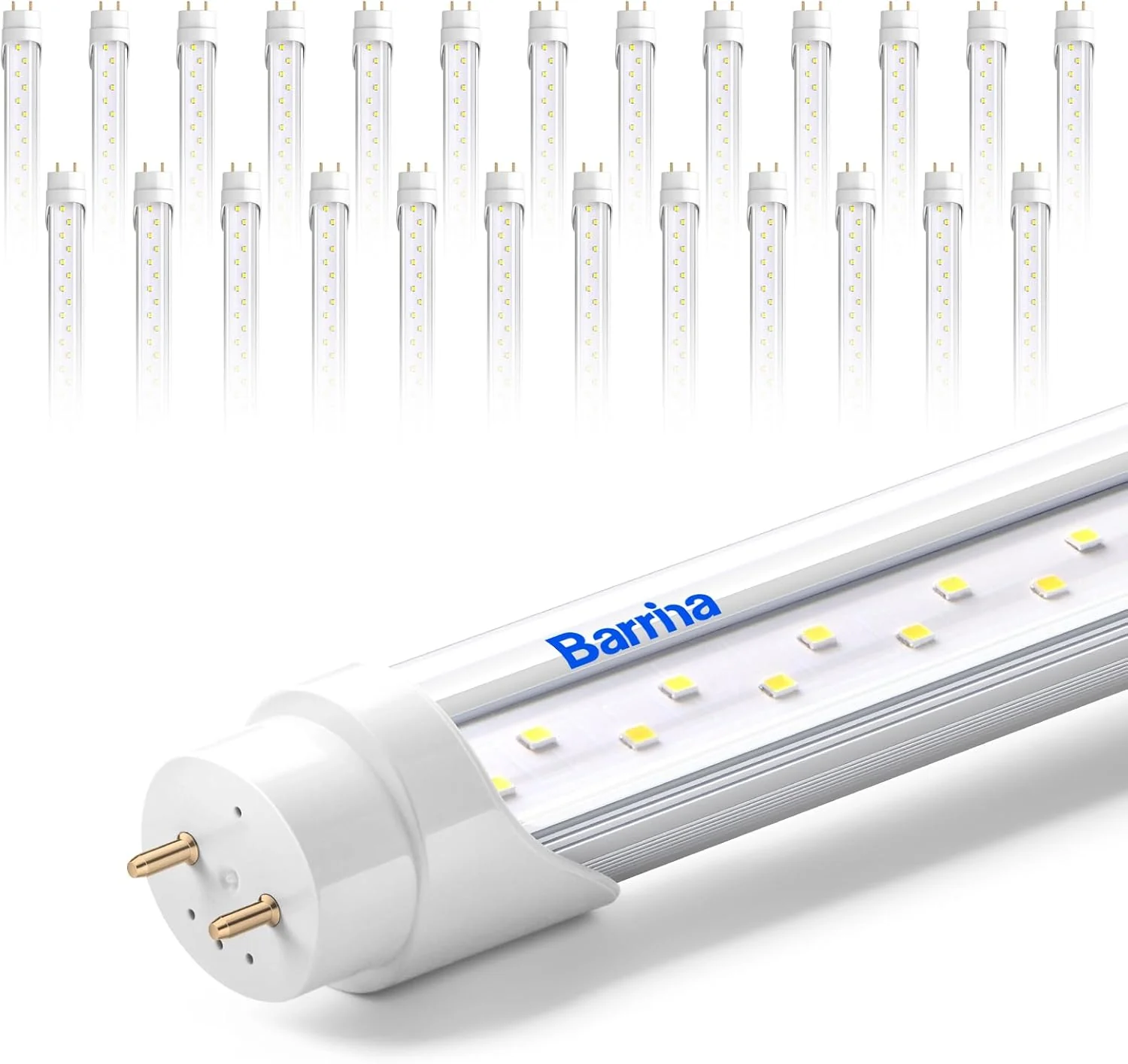 Barrina T8 24W LED Tube Lights 4FT 6000K 3200LM | G13 Base, Fluorescent Replacement & Clear Cover | TBL24 - Image 10