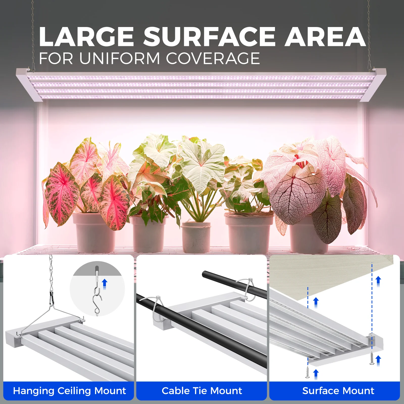 Barrina TX-L84 84W LED Grow Lights 4FT Pinkish White | Full Spectrum & Linkable | TX-L84 - Image 5